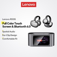 Lenovo RS105 Bluetooth Earphones and Open Ear Clip Wireless Earbuds with Full Color LCD Touch Screen