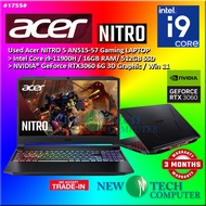 #1755 Used Acer Nitro 5 AN515-57 Gaming Laptop intel Core i9-11900H 16GB 512GB SSD QHD 165Hz Nvidia 