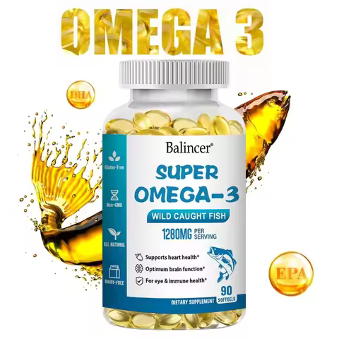 OMEGA 3 FISH OIL SUPPLEMENT - Nourishes The Brain, Improves Memory - Supports Heart Health - Immune 