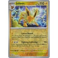 Jolteon - 135/165 - Holo Rare Reverse Holo Scarlet & Violet 151 Reverse Holo Singles