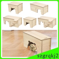 [Szgrqkj2] Hamster Supplies with Window Hideaway Hamster Hideout Habitat for