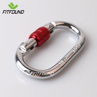 Carabiner- Móc Khóa Chữ O Hợp Kim Thép Chuyên Dụng Leo Núi Tập Yoga Võng Chịu Lực Tải Tối Đa 2500 kg