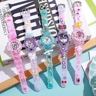 PREMIUM 3D CHILDREN'S WATCH 3D SANRIO MOTIF CHILDREN'S WATCH WITH LED LIGHTS ON THE SIDE AND 3D CART