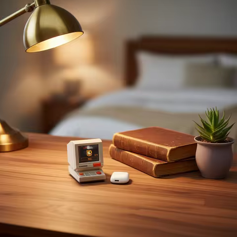 Divoom MiniToo Speaker retro mini PC style pixel alarm clock Bluetooth speaker with white noise, des