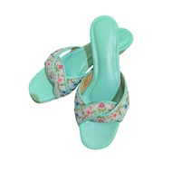 Size 6/Eur 37/23.5cm : Peranakan Nyonya Beaded Shoes Genuine Leather Large Beads