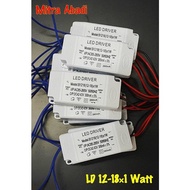 LED Driver 12-18*1 Watt Plastic Casing