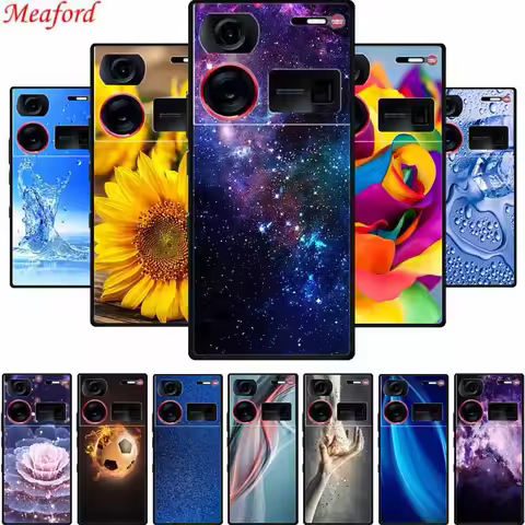 6.8" For ZTE nubia Z60 Ultra Case Fashion Photos Black Silicone Soft Phone Case For ZTE nubia Z60 Ul