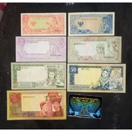 [Ready] Uang Kertas Sukarno 1 Rupiah 2.5 Rupiah 5 Rupiah 10 Rupiah 25