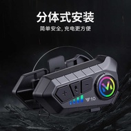 Y10 Helmet Bluetooth Headset Intercom Built-in Integrated Waterproof Motorcycle Helmet Built