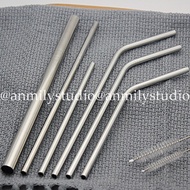 Straws made from sus304 stainless steel in many sizes, diameter from 8mm to 12mm, 12mm type can suck