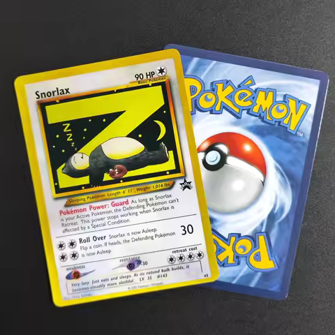 Proxy Pokemon SNORLAX Card LEAGUE BLACK STAR PROMO Set #49 PTCG Game Collection Card