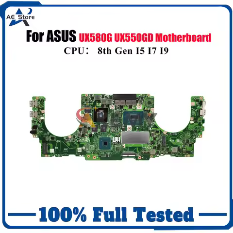 UX550GD Laptop Motherboard For ASUS ZenBook UX580G UX55VD UX55VE UX550 Notebook Mainboard With I5 I7