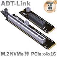 adt m2 nvme 轉pcie 4.0轉接板  x16支持顯卡 x4支持ssd