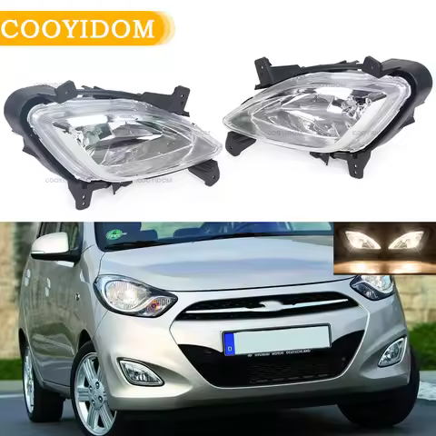 Car DRL Driving Light Front Bumper Fog Lamp Fog Light Headlight For HYUNDAI I10 2011 2012 2013-2017 