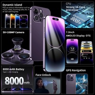 I14Pro Max Android Smartphone 24cm Foreign Trade Real 4G Large Screen 4+64GB All-in-One Phone Ready 