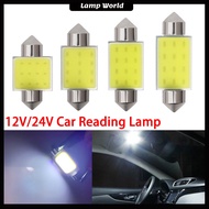 【Ready Stock】1pc Car Truck LED Reading Lamp Canbus Festoon 31 36 39 41mm For Car Interior Light Dome Map Bulb Reading Light License Plate Lamp White 12V 24V