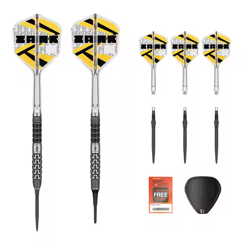 Darts 90% Tungsten Steel ZANK Zhan Qingyu G1 Integrated Wing Soft and Hard Competition Darts