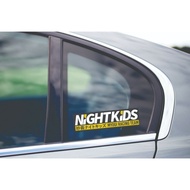 x2 Night kids Slap Vinyl Decal Sticker AE86 Initial D EG6 JDM Skyline GTR Drift