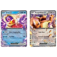 English Pokemon Card Jynx ex - 124/165 /Kangaskhan ex - 115/165 - Ultra Rare Scarlet & Violet 151 Si