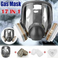 💥 17 in 1💥 Full Face Gas Mask Respirator For 3M 6800 Facepiece Painting Spraying