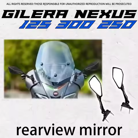 Fit Gilera Nexus 125 / 300 / 250 Special Rear Shift Rearview Mirror Athletics Rear View Mirror for G