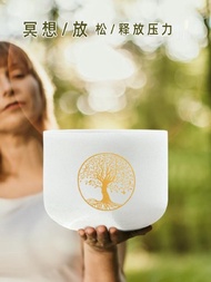 ,, 432hz8 Inch Tree of Life Crystal Bowl Singing Bowl Musical Instrument 528 Meditation Meditation Y