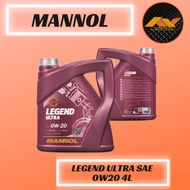 Original MANNOL Legend Ultra 0W-20 7918 Fully Synthetic 0W-20 4 LITER
