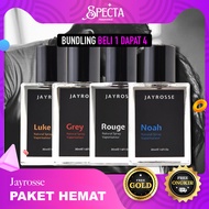 NEW PRODUK!!!! JAYROSSE BUY 1 GET 4!! Parfum Jayrose Grey, Luke, Noah, Rouge, Starboy, Bruce ORIGINA