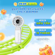 Quạt cầm tay mini Jisulife Life 7 ABS 5 cấp độ gió 3600mAh/5000mAh - Sử dụng liên tục 12h - Chính hã