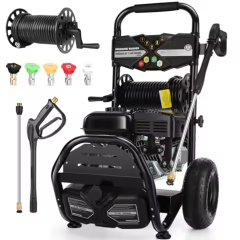 4200PSI 4GPM 212CC Gas Pressure Washer, 7.0HP Heavy-Duty 3600RPM Commercial Gas Power Washer with 10