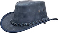 13020 Range Rider UPF 50 UV Protection Moisture-Wicking Sweatband Western Outdoor Premium Leather Hat