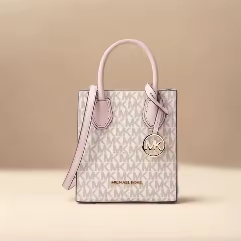 Michael Kors Mercer Ultra Small Pvc Presbyterian With Leather Women'S Hand-Held Crossbody Shopping B