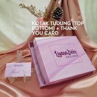 1PCS KOTAK TUDUNG TOP BOTTOM/SCARVE BOX/hijab BOX/Scarf Box /Kotak Telekung/Cetak kotak jenama sendiri.