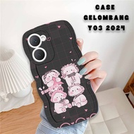 HP VIVO Y03 Wave Softcase - Phone Case - VIVO Y03 Wave - External.Acc - CARTOON Motif - Fashion Case