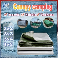 3m Waterproof Tarpaulin 🚀 COD- FREE GIFT Tarpaulin sheet 2X3 3X3 3X4 3X5 Canopy camping kanvas  Tarp