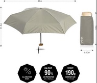 ✅日本直送 WATERFRONT - 迷你收婦防曬遮 (綠/黑/藍/灰) (52CM / 防UV90%+ / 抗UV / 6骨縮骨遮 / UV雨傘) - 平行進口貨