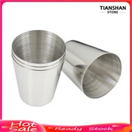 [TTS]✧Outdoor Camping Hiking Polished Stainless Steel Whiskey Liquor Cup for Hip Flask