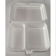 ♞,♘,♙Styro lunch box with or without divider (1pack 100pc)