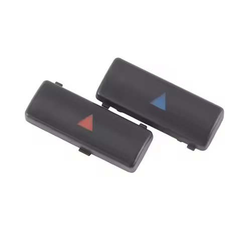 L37A-2Pcs Car Air Conditioner A / C Temperature Control Panel Switch Button Key Cover For BMW X5 E39