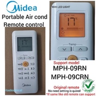 PROTABLE AIR COND REMOTE CONTROL FOR MIDEA MPH-09CN MPH-09CRN