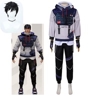 ZSBHT เกม Valorant ISO ชุดคอสเพลย์ผู้หญิงวิกเสื้อกันหนาวมีฮู้ดกางเกงด้านบนอุปกรณ์เครื่องแบบชุดงานรื่