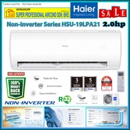 Haier 2.0hp Non-Inverter Air Conditioner HSU-19LPA21 Turbo Cool Pro R32 Non Inverter Air Conditioner