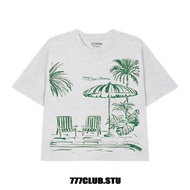 Boxy SUMMER VIBE 777Club.stu T-shirt, BOXY form, 2-way fabric, premium cotton 250gsm