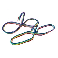 [10 PCS] Rainbow 8-Shape PVC Drying Ring | Gantung Baju Warna | Clothes Hanger Loop | Anti-Slip