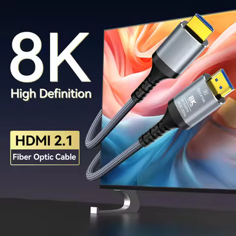 8K HDMI 2.1 Fiber Optic Cable 8K60Hz 4K120Hz HDMI Cable Dynamic HDR/eARC/HDCP 2.3 Compatible with LG
