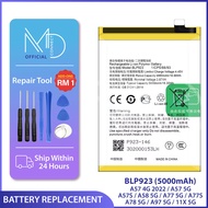 Battery Blp923 For Realme 11X 5G Rmx3785 / Realme C51 / Oppo A57 4G 2022 Cph2387 / A57 5G Pftm20 / A