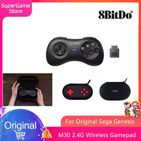 8BitDo M30 2.4G Wireless Gamepad For Original Sega Genesis and Sega Mega Drive - Sega Genesis