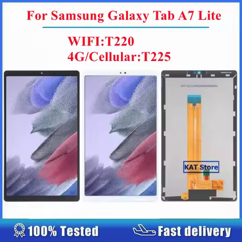 Compatilbe For Samsung Galaxy Tab A7 Lite SM-T220 Wifi SM-T225 LTE T225 LCD Display Screen Touch Dig