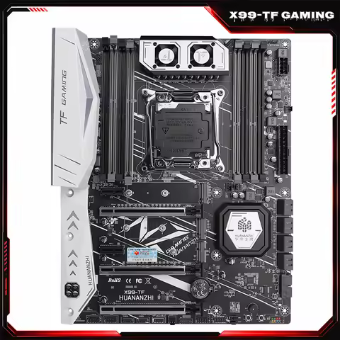 HUANANZHI X99-TF GAMING X99 Motherboard ARGB LGA2011-3 DDR4 DDR3 128GB Dual M.2 NVMe Support Xeon E5