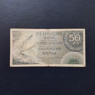 Uang Kertas Kuno 50 Gulden Federal De javasche Bank tahun 1946
